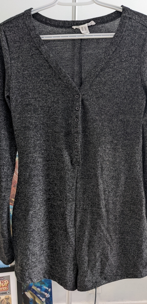 Cozy long sleeve romper